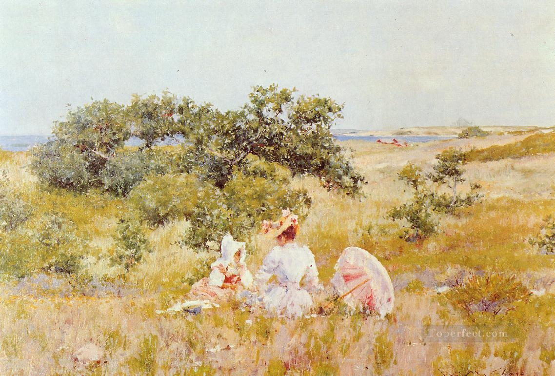 The Fairy Tale aka A Summer Day William Merritt Chase Oil Paintings